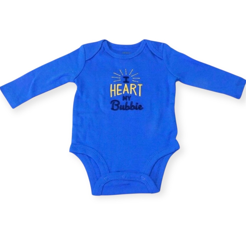 Carter’s I Heart My Bubbie Long Sleeve Onesie - 12 Month